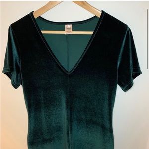 Smash & Tess // Sm Sunday Velvet Romper Emerald